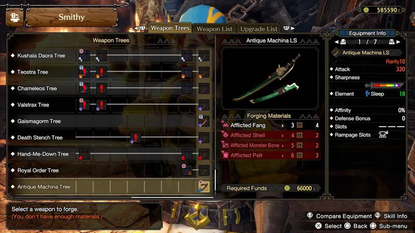 monster hunter rise afflicted fang uses