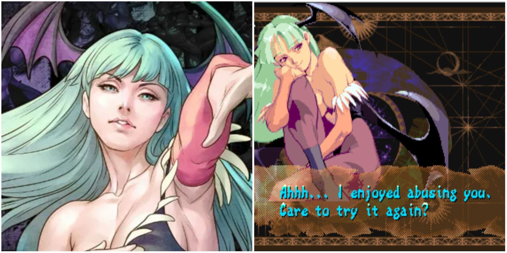 Morrigan in Darkstalkers