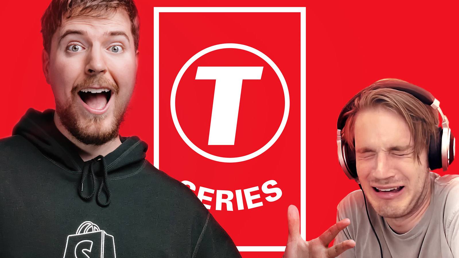 mrbeast pewdiepie t series