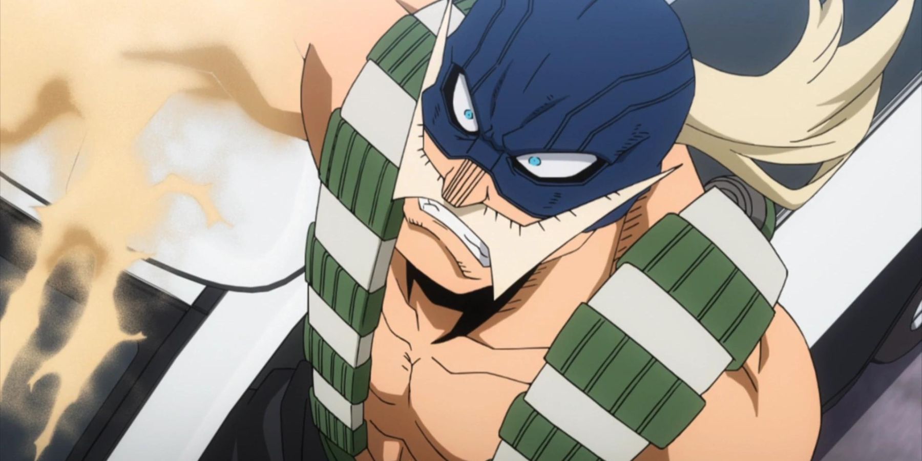 Snatch, AKA Sajin Higawara, in My Hero Academia Sand Hero 