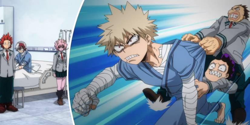 My Hero Academia Season 6 Episode 15 review Bakugo and Shoto in Central Hospital