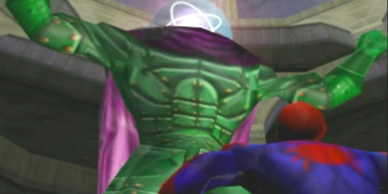 Mysterio and Spider-Man in Spider-Man 2000