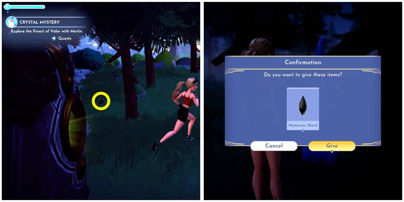 mysterious shard location in disney dreamlight valley