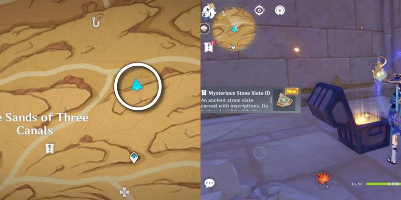 mysterious stone slate I location in genshin impact