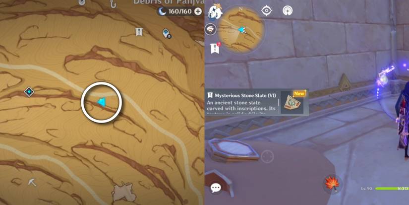 mysterious stone slate VI location in geshin impact