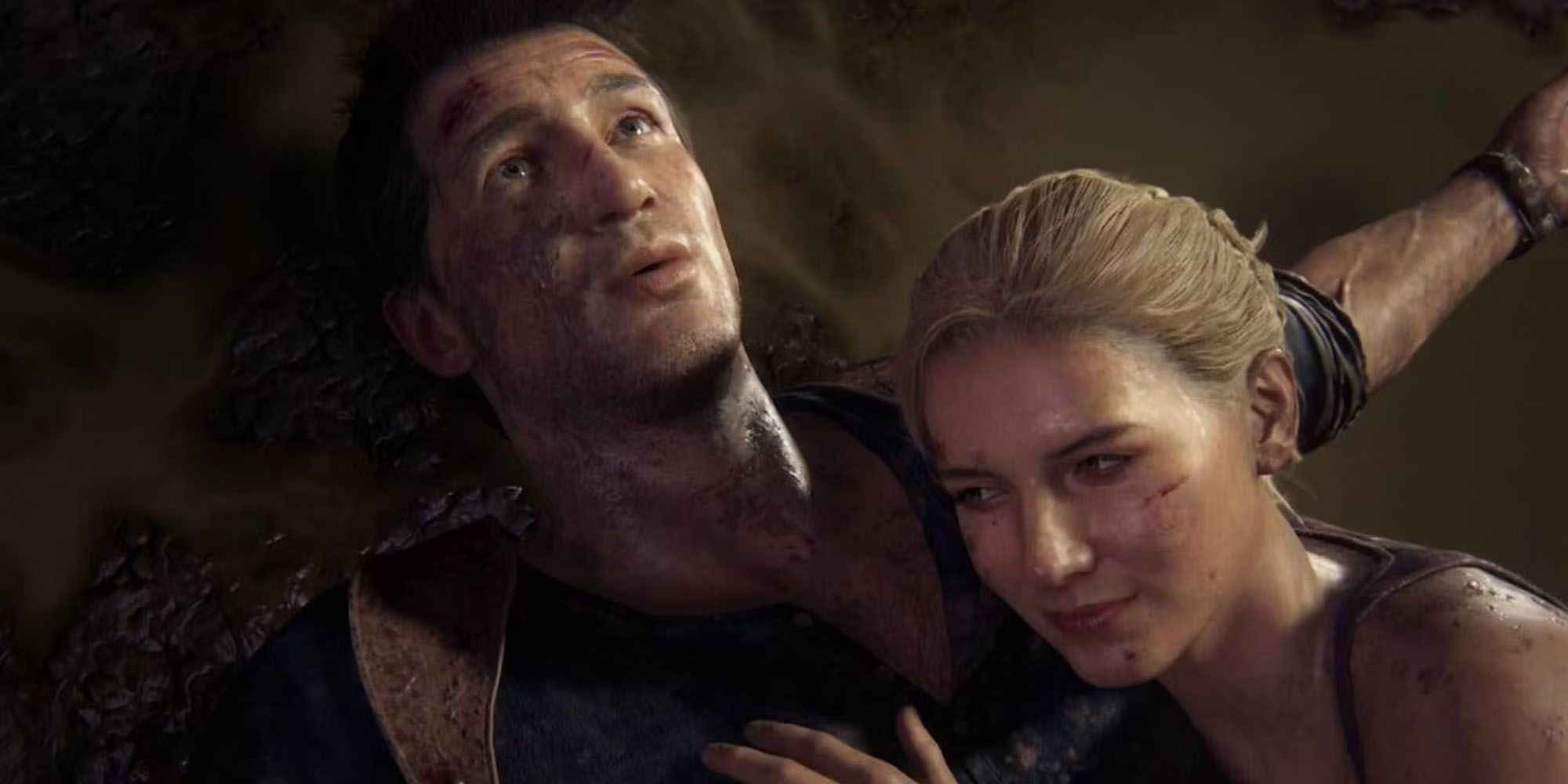 Nathan and Elena in Uncharted 4