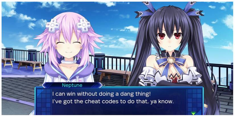 Neptune having a conversation in Neptunia: Sisters Vs. Sisters