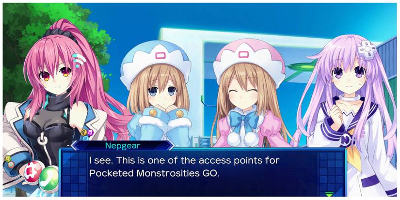 Nepgear having a conversation in Neptunia: Sisters Vs. Sisters