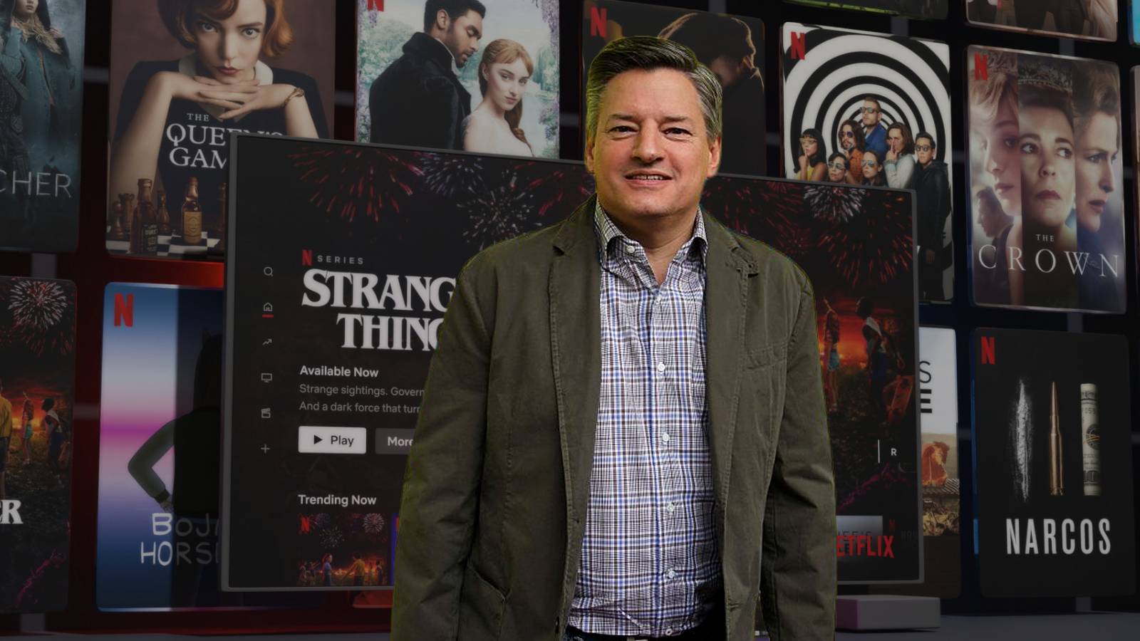 Netflix CEO Ted Sarandos with content programming background