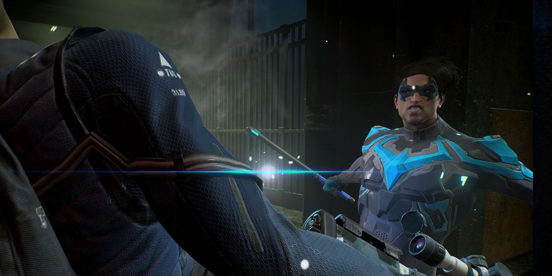 Nightwing preparing to strike