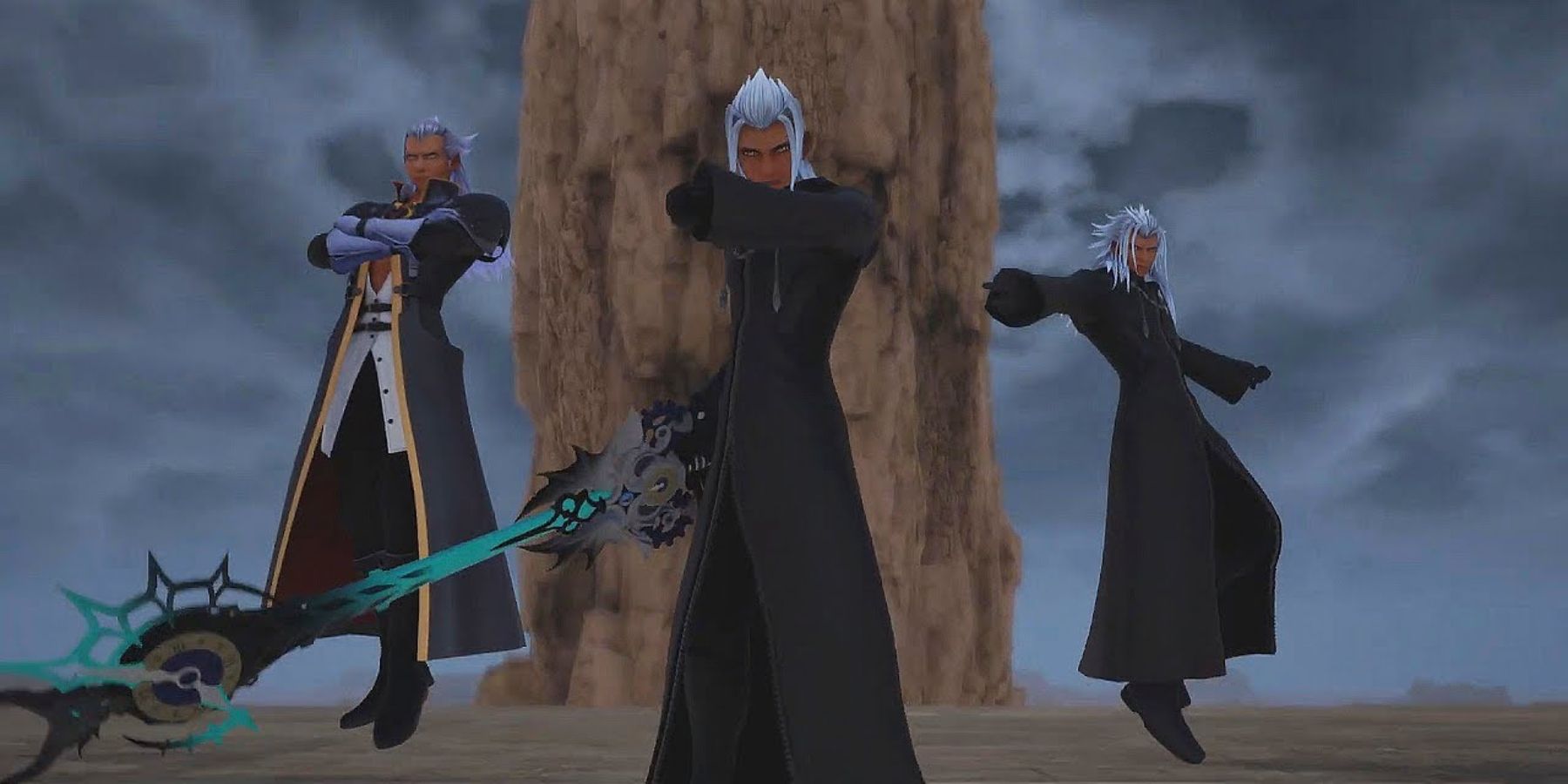 Ansem, Young Xehanort, and Xemnas in Kingdom Hearts 3