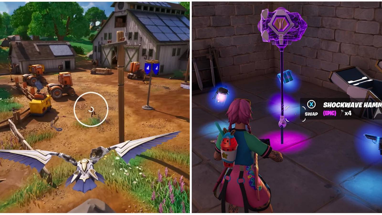 finding the falcon scout and a shockwave hammer