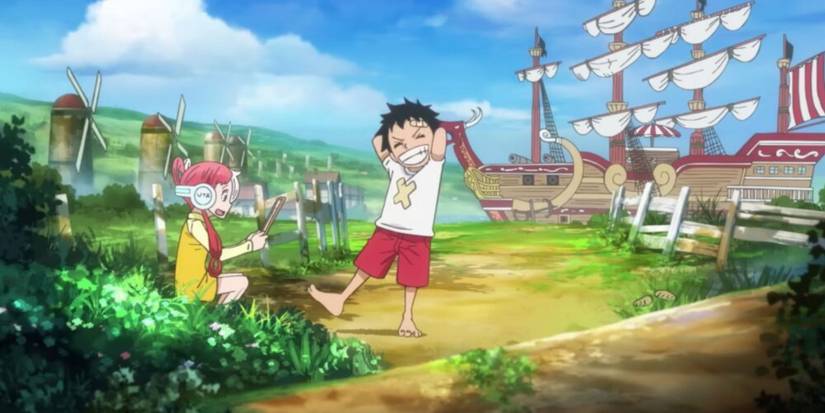 One Piece Film Red Quotes Uta Luffy Playing