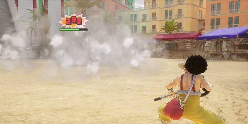 One Piece - Usopp Using Smoke Star Skill