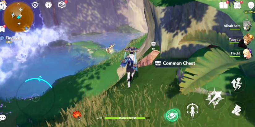 opening the common chest in genshin impact