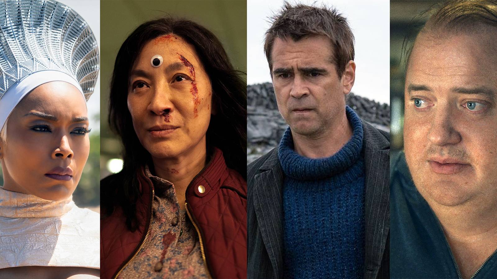 Oscars best actor actress nominations Angela Bassett Michelle Yeoh Brendan Fraser