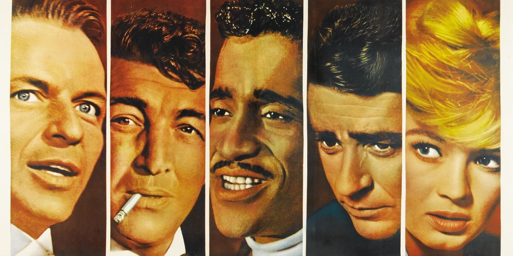 1960 Ocean's 11 poster with Frank Sinatra, Sammy Davis Jr. Angie Dickinson