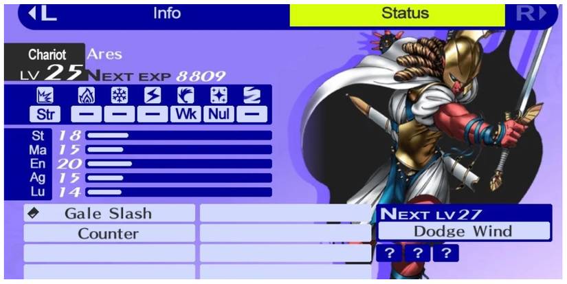 Ares information in Persona 4 Golden