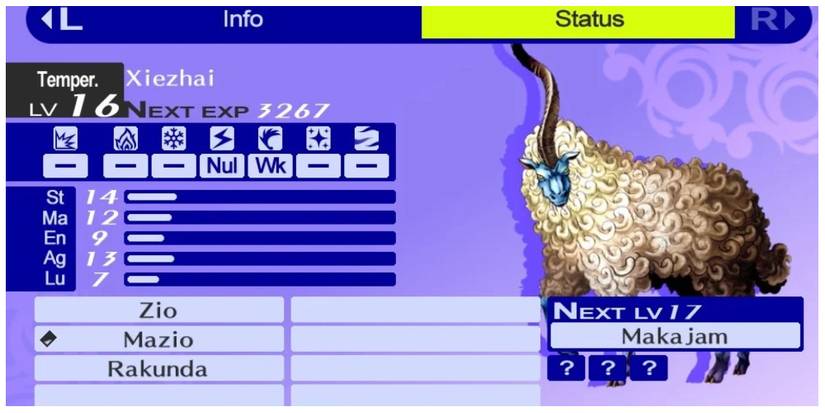 Xiezhai information in Persona 4 Golden