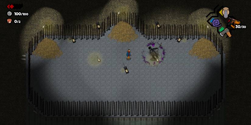 An enemy appears in Park Story