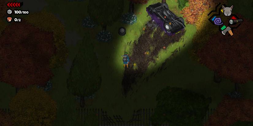 Car accident wreckage in Park Story