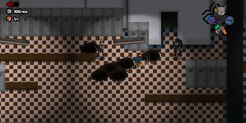 An enemy fight scene in Park Story