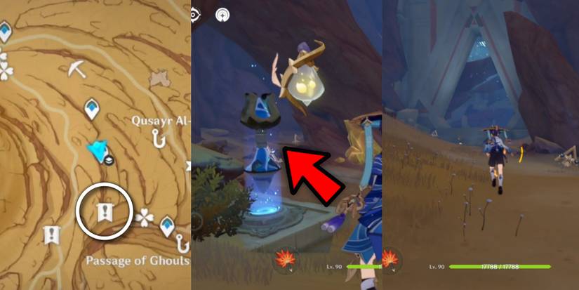 passage of ghouls obelisk location in genshin impact