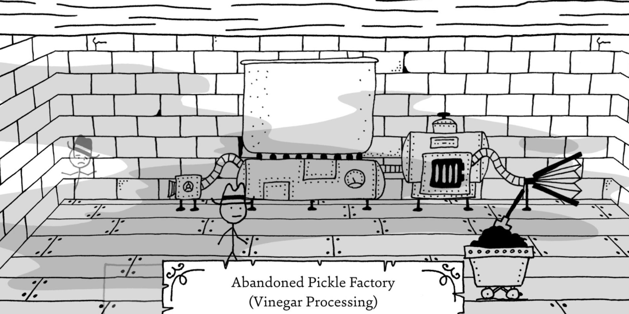 West Of Loathing Guide To The Abandoned Pickle Factory   Pickle Factory Vnegar Room 