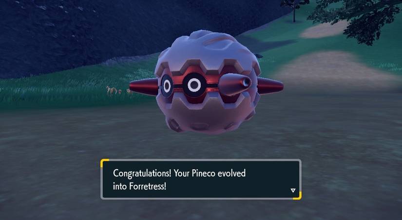 pineco is forretress