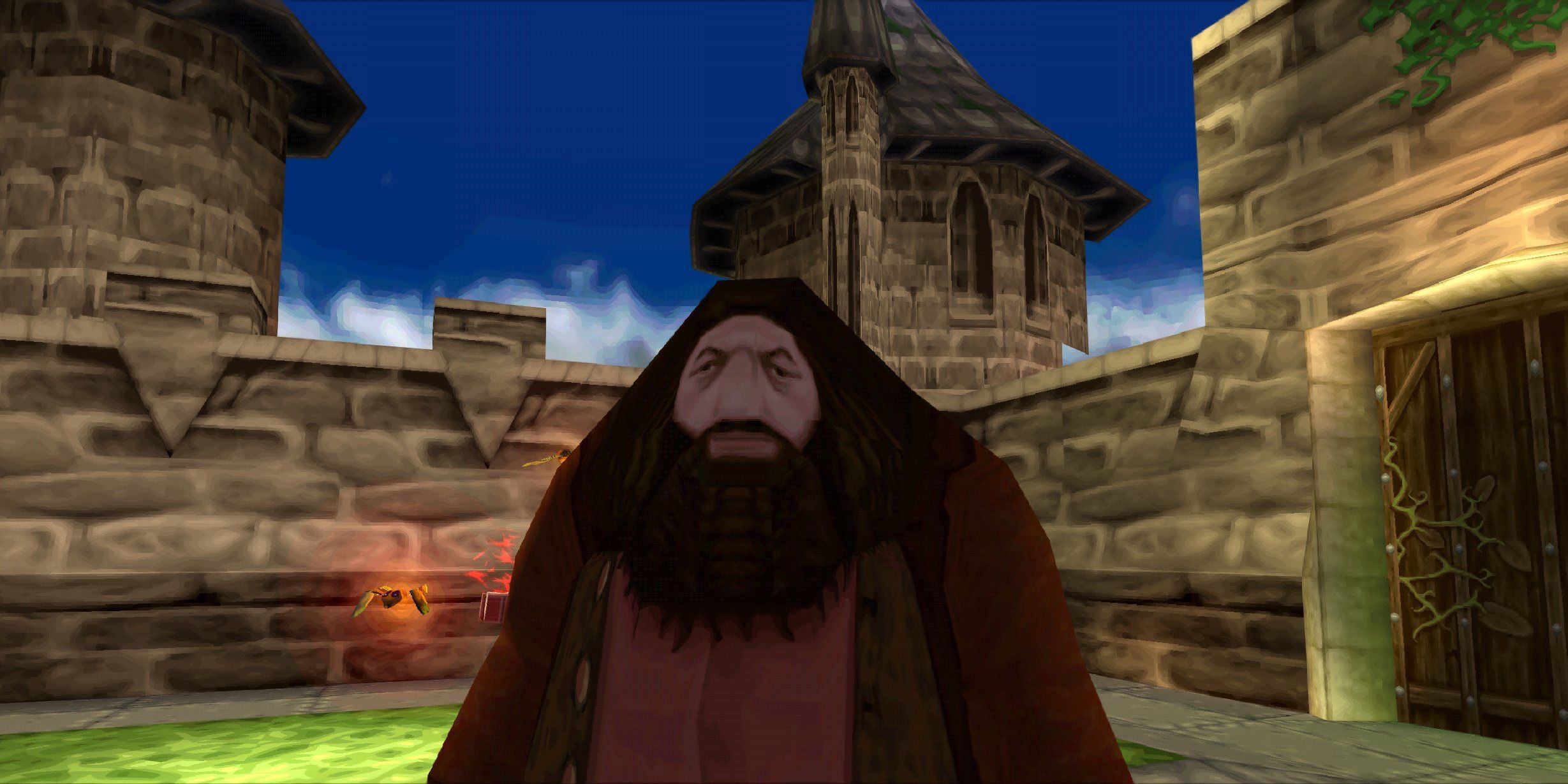 Harry Potter playstation 1 graphics Hagrid