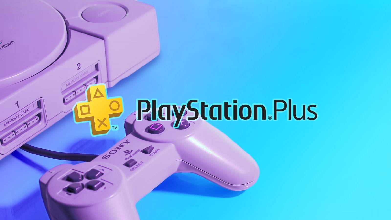 playstation plus logo ps1 console