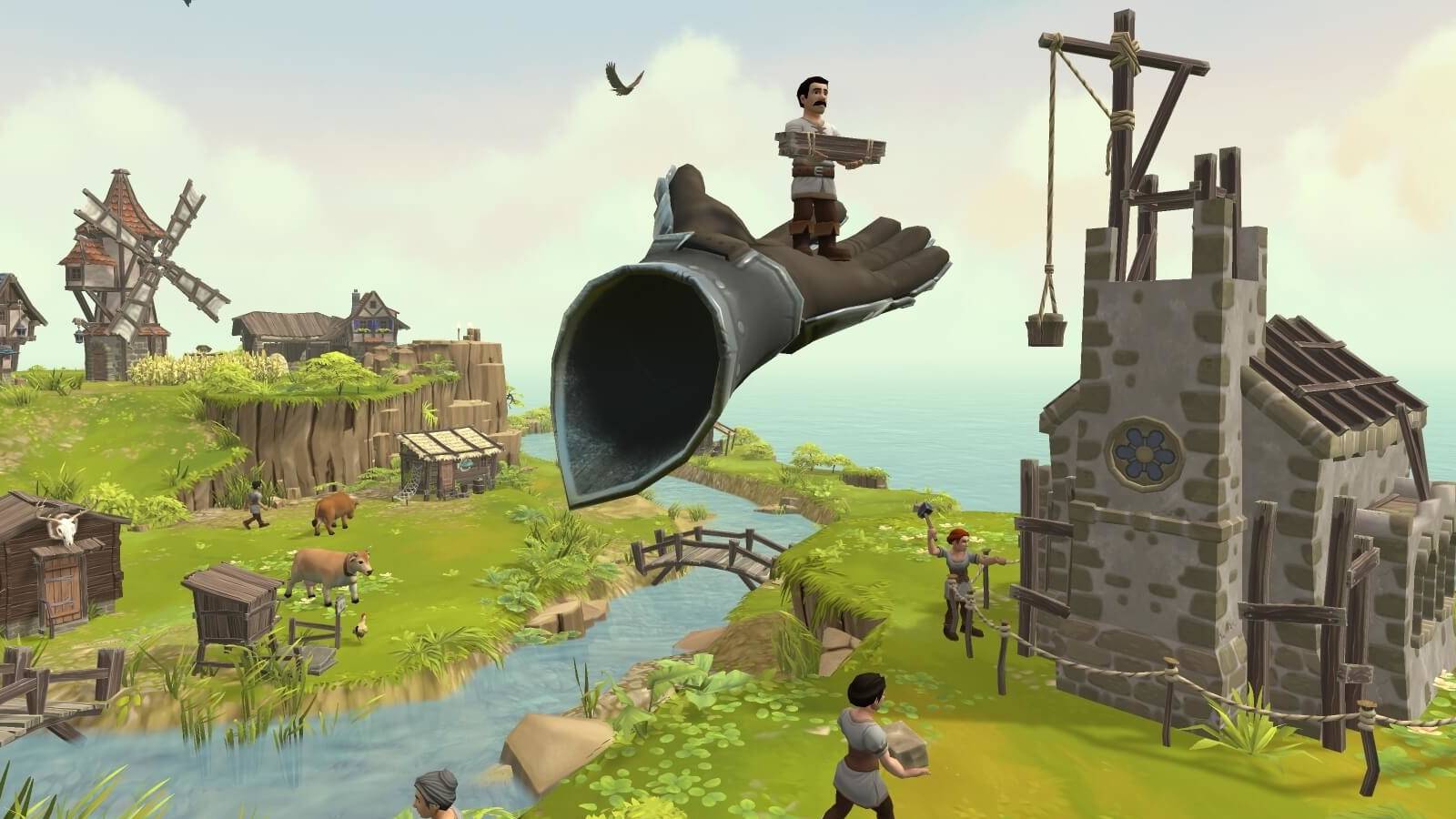 townsmen vr god game citybuilder