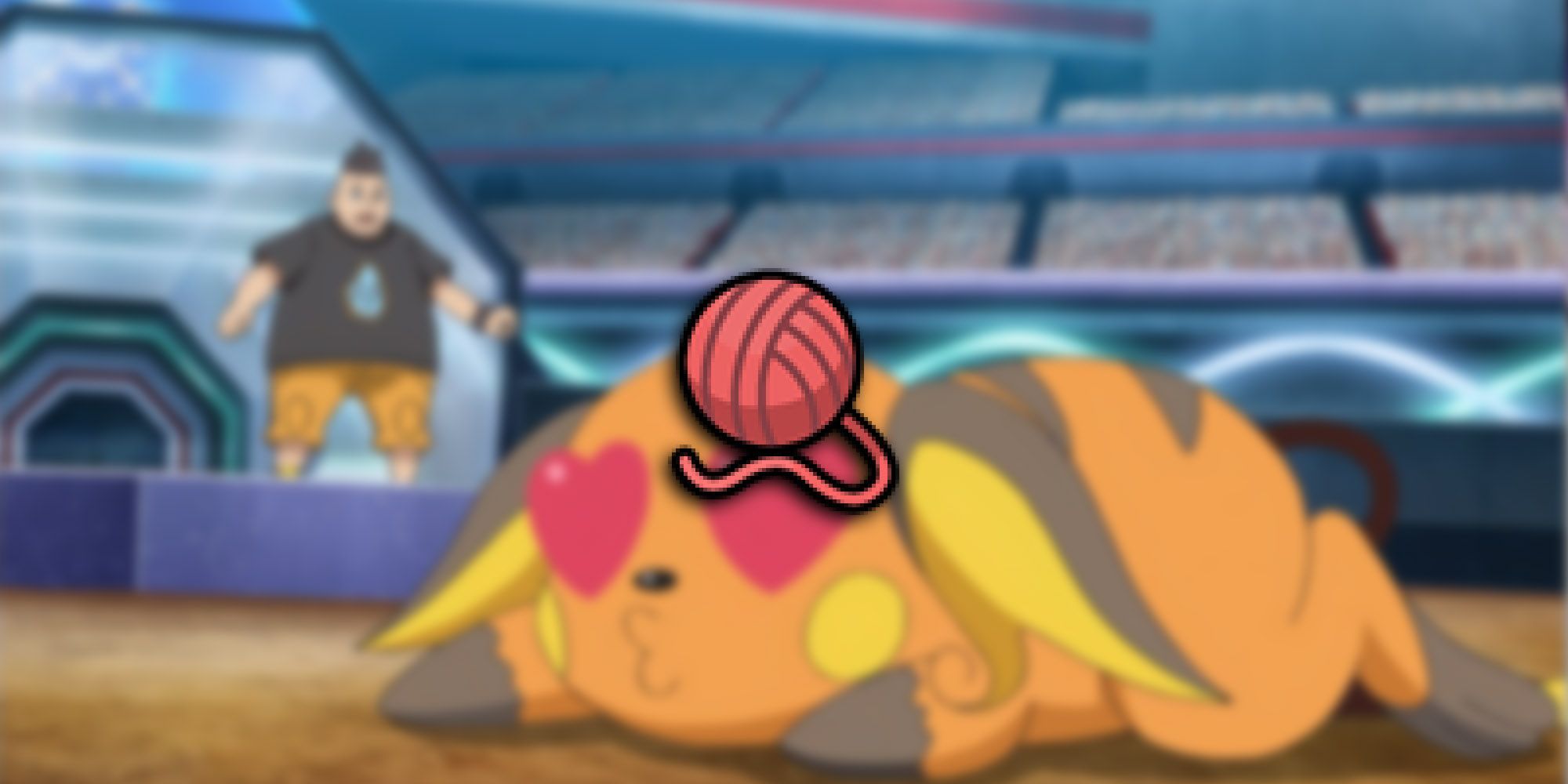 Pokemon - An Infatiuated Raichu With Destiny Knot PNG On Top