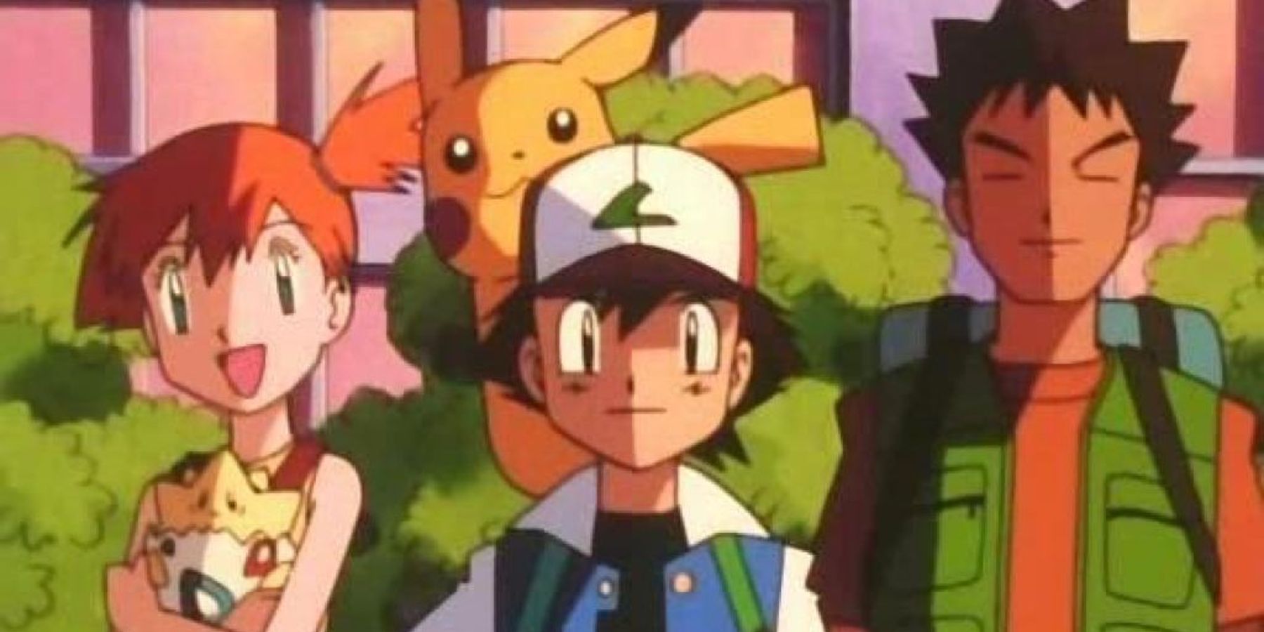 ash misty brock pikachu and togepi