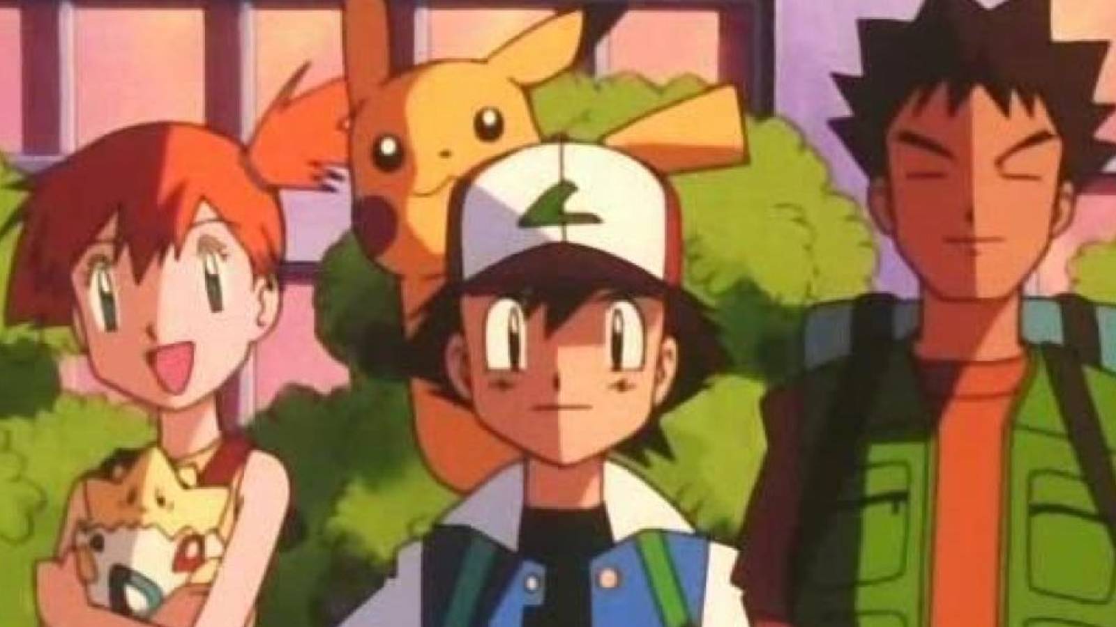 ash misty brock pikachu and togepi