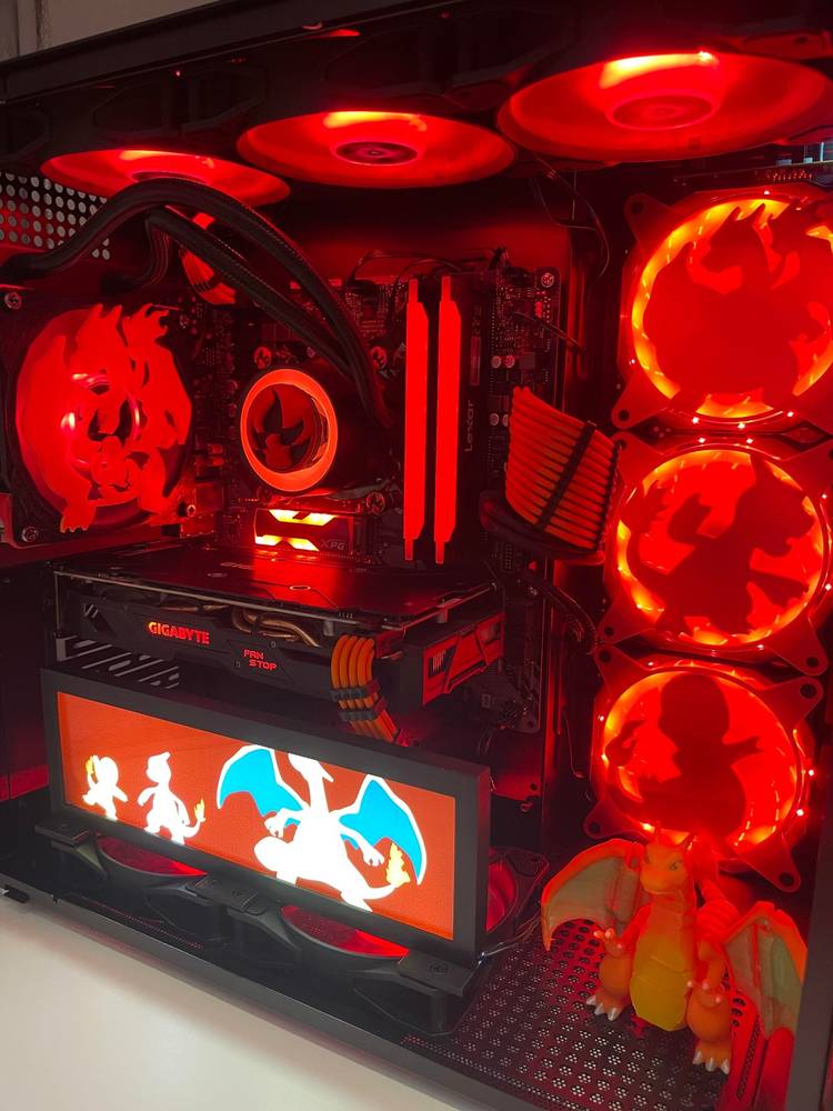 pokemon fan charizard custom pc