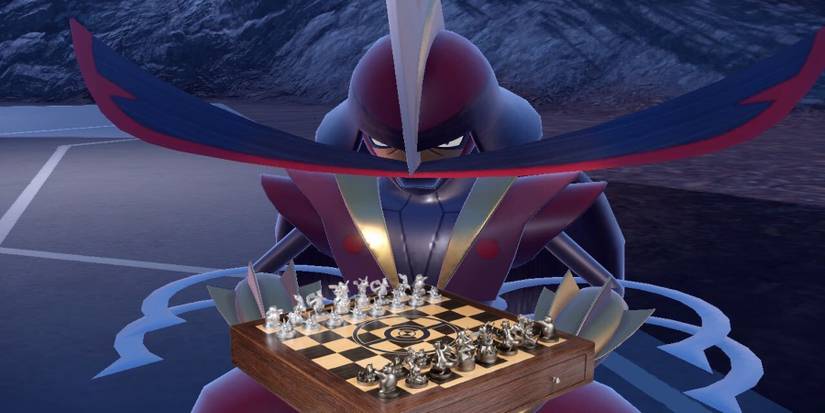Pokemon Scarlet and Violet's introduction of Kingambit with an official Pokemon chess set