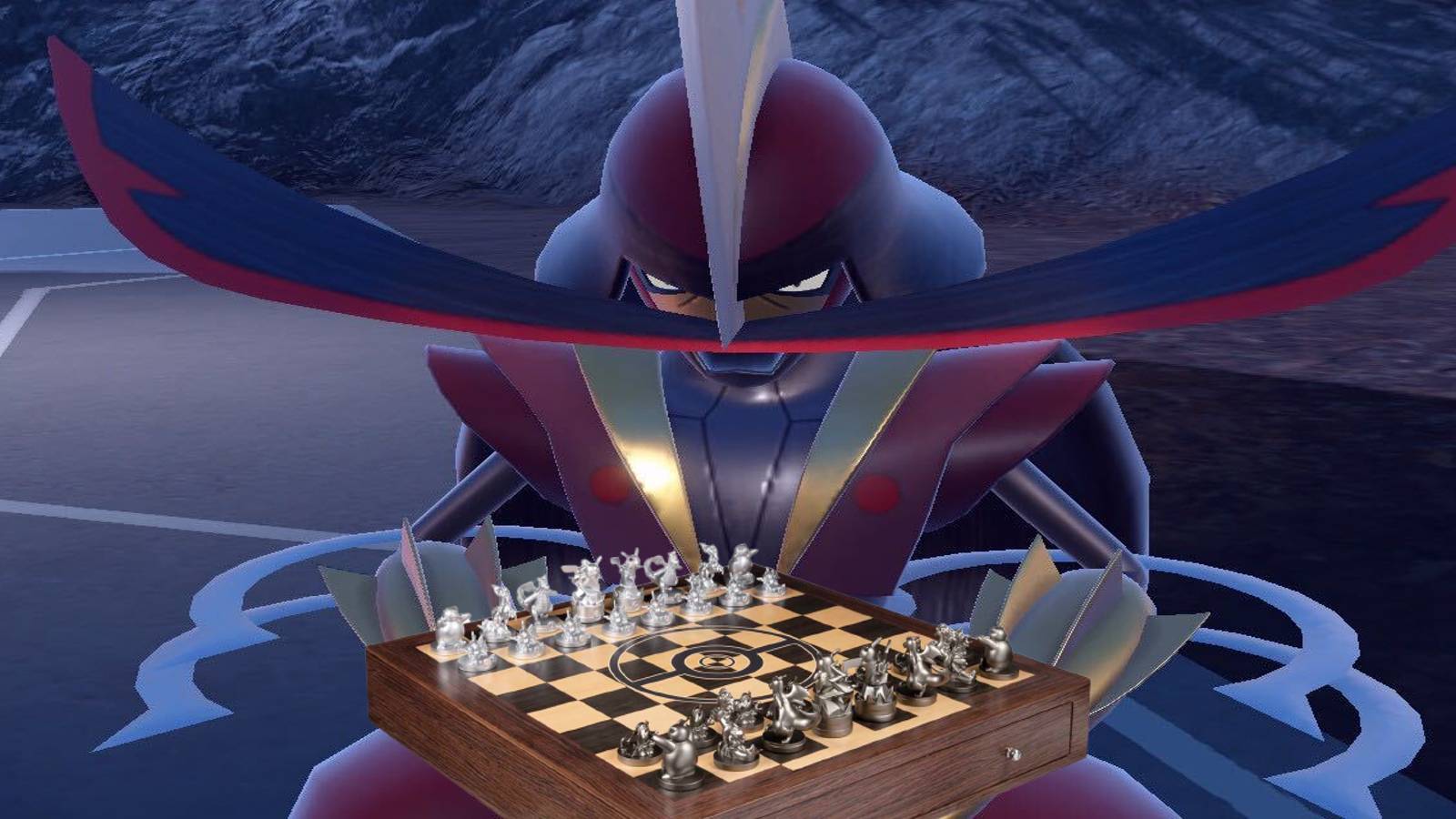 Pokemon Scarlet and Violet's introduction of Kingambit with an official Pokemon chess set