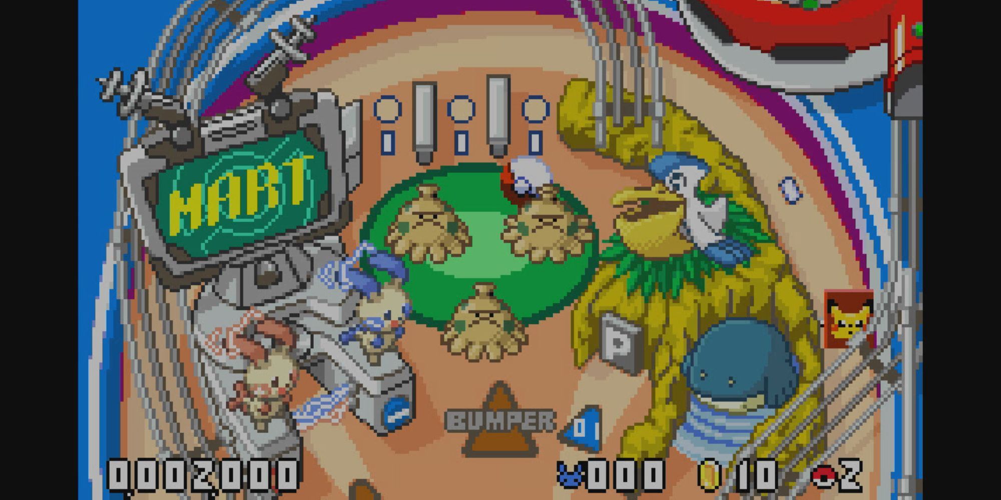 A player earning points in Pokemon Pinball: Ruby And Sapphire