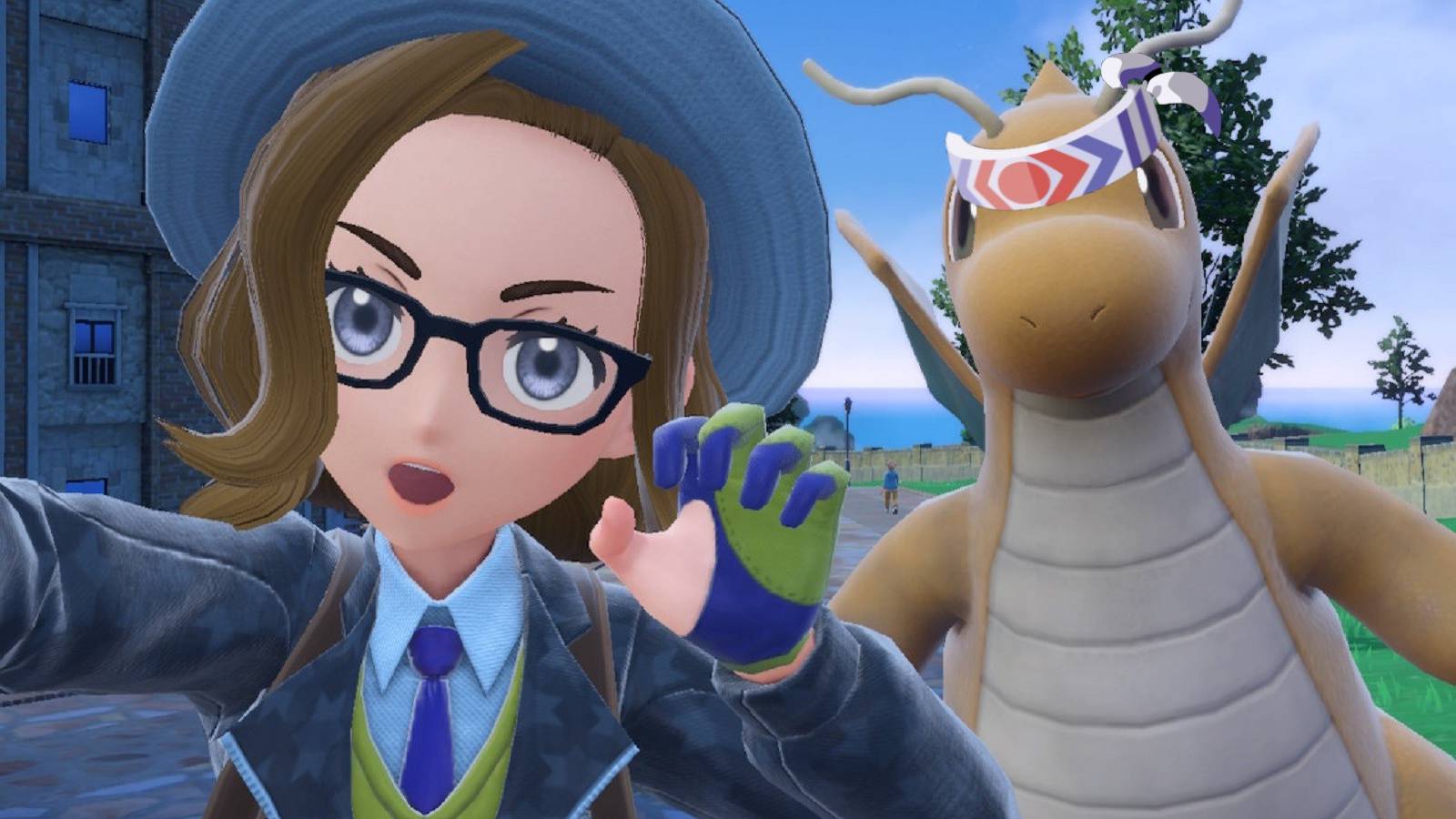 pokemon trainer scarlet violet dragonite choice band