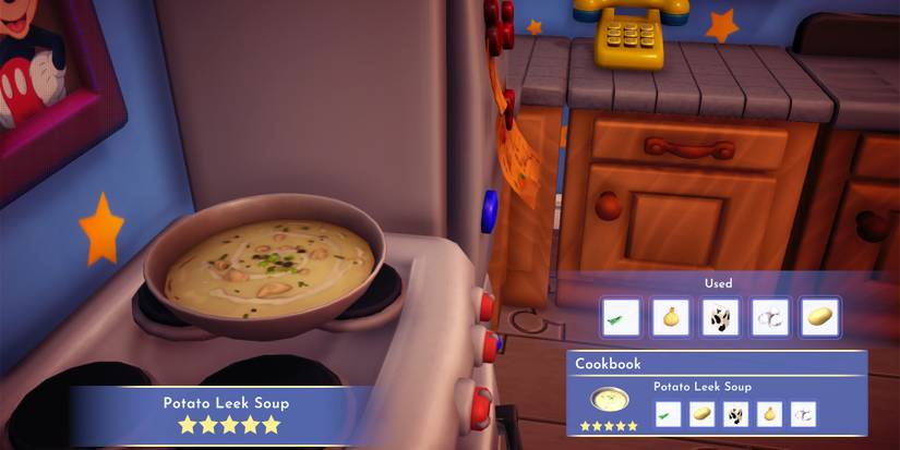 potato leek soup in disney dreamlight valley