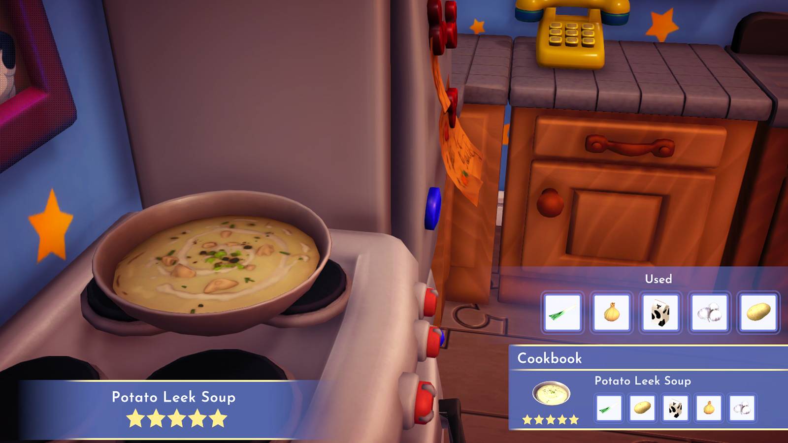 potato leek soup in disney dreamlight valley