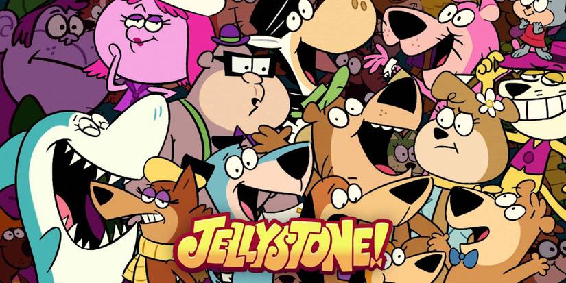 Promo art featuring characters in Jellystone