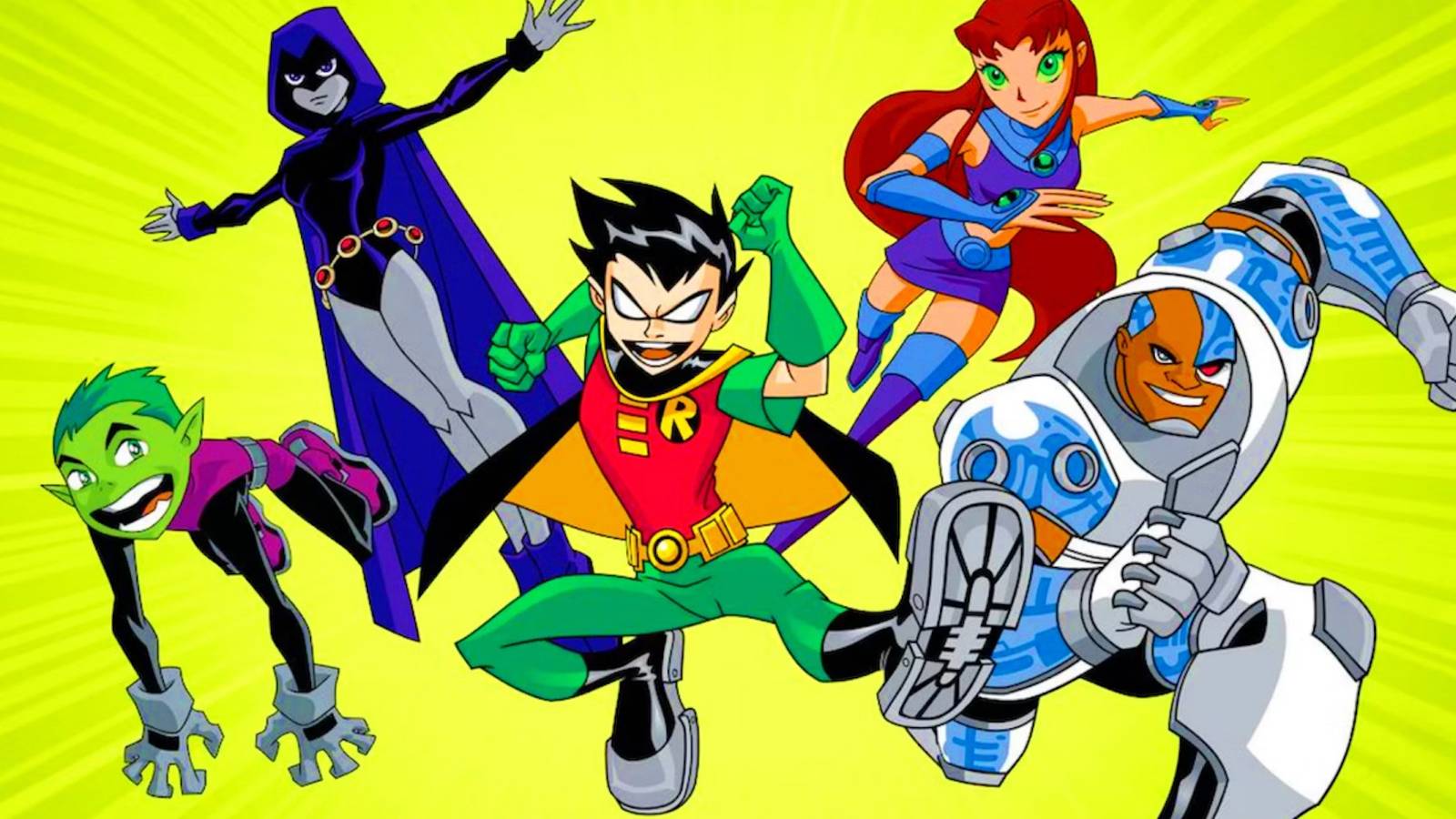 Promo art featuring the Teen Titans in Teen Titans