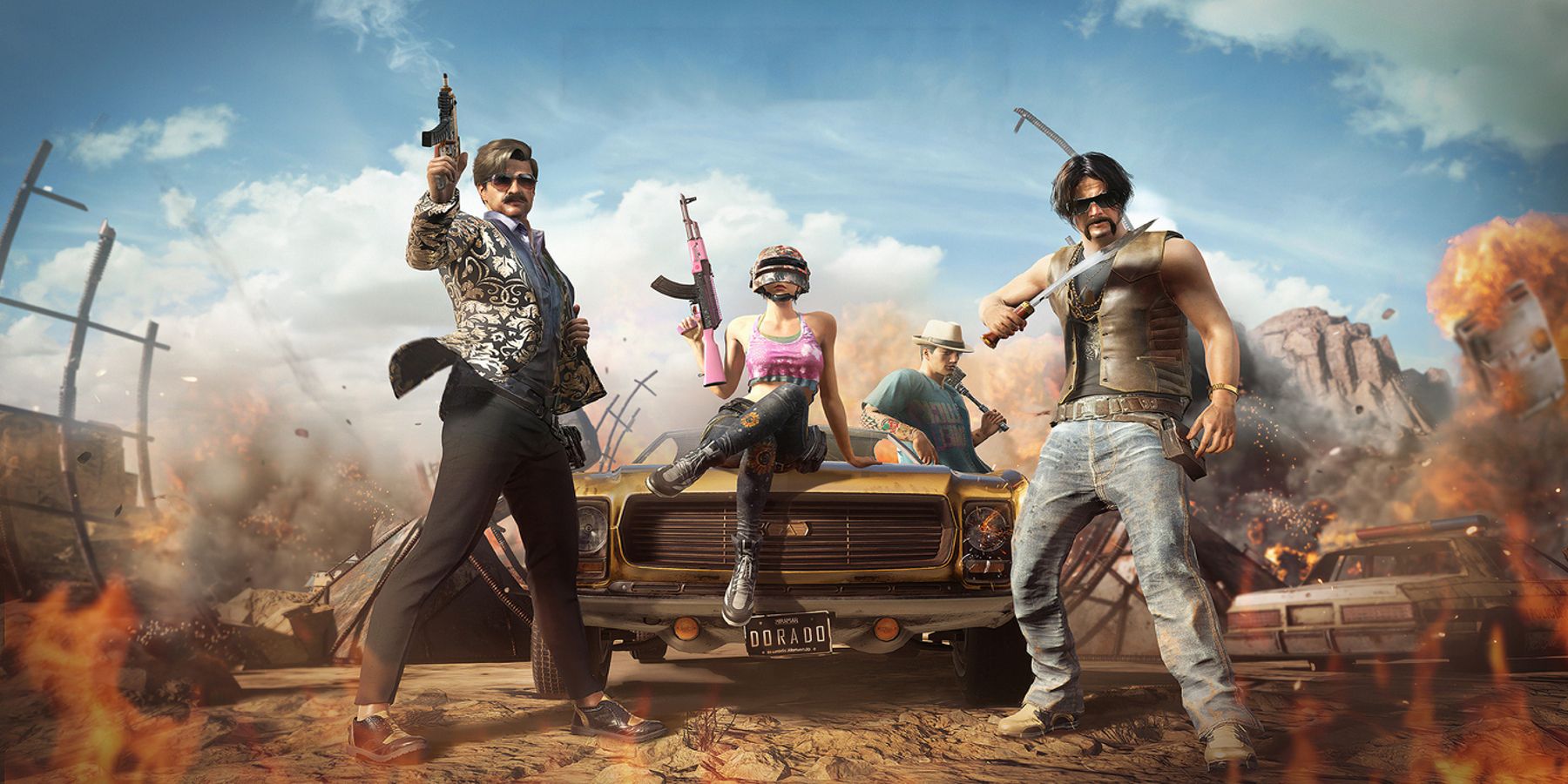 Promotional artwork from the battle royale game PlayerUnknown's Battlegrounds.
