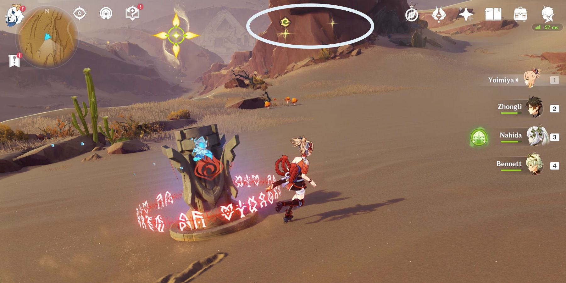 pyro elemental monument puzzle in genshin impact