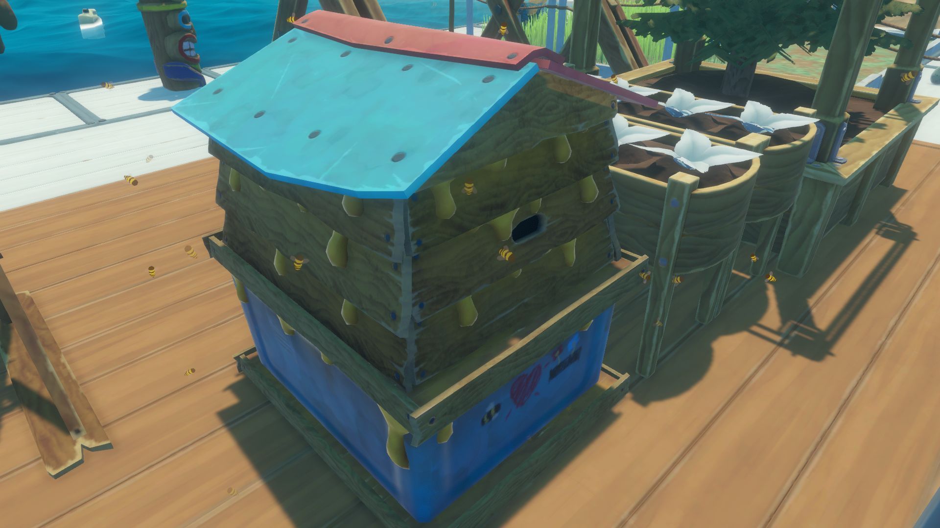 Raft how to get bees and honey