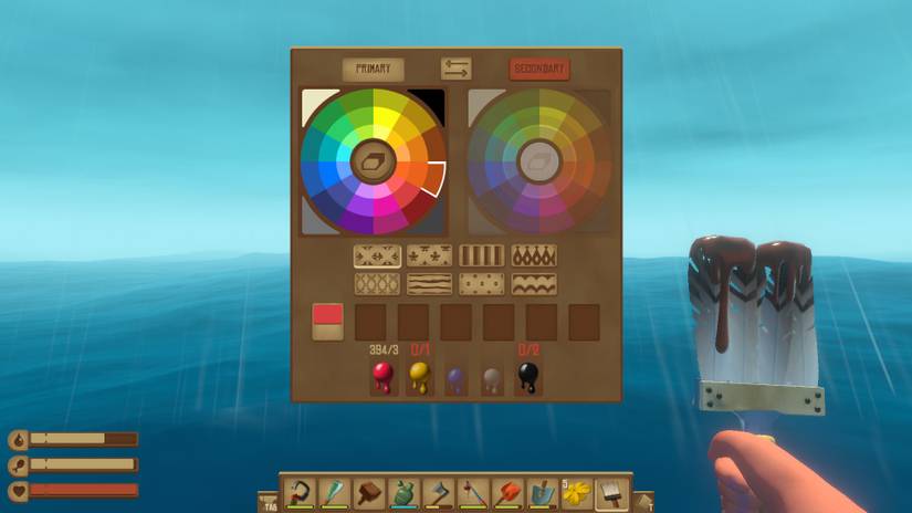 Raft Paint Menu