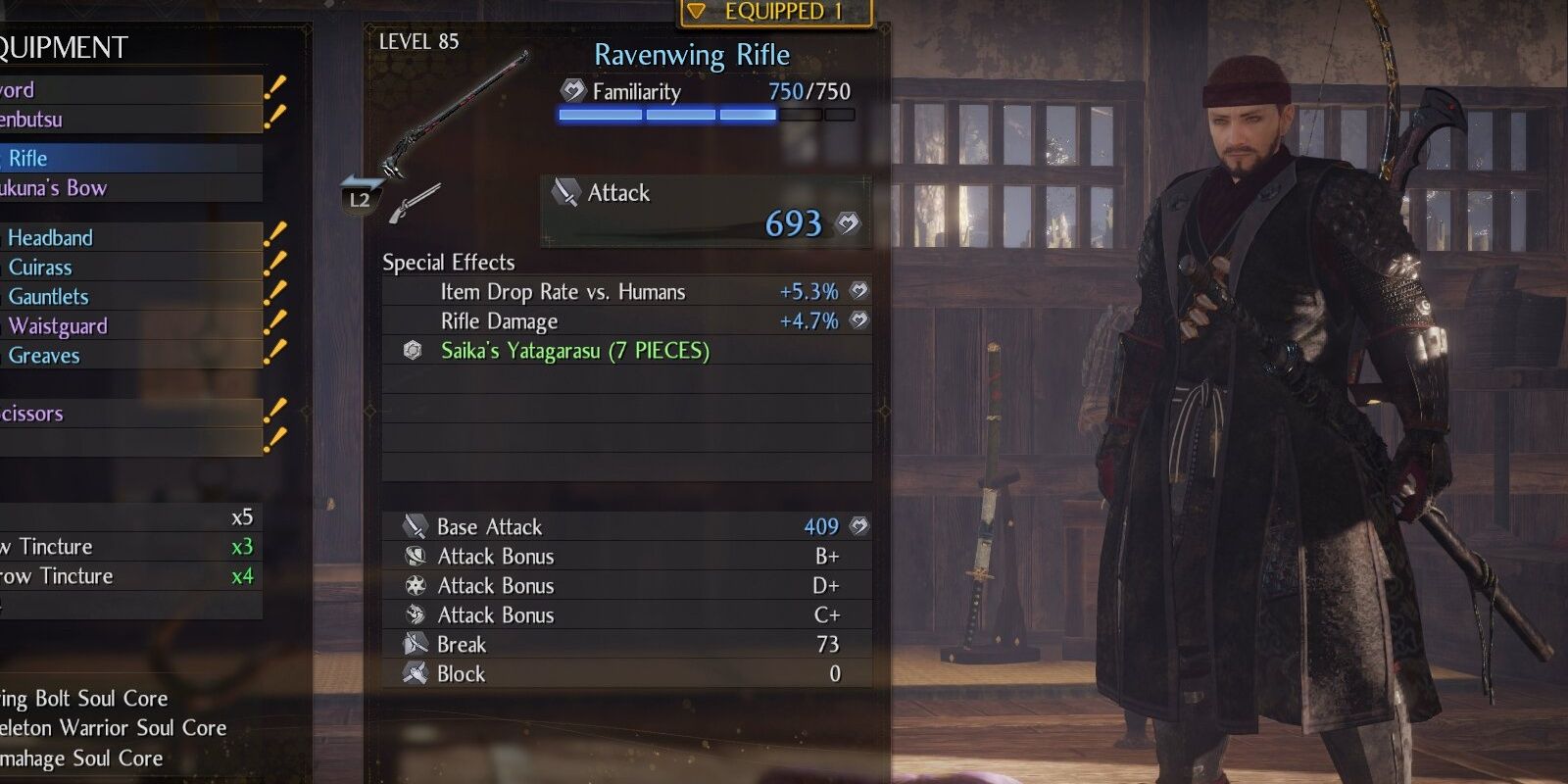 ravenwing rifle from nioh 2 