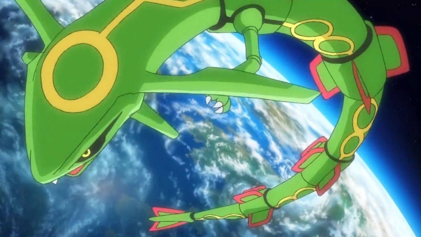 pokemon - rayquaza in pokemon the series sun and moon anime